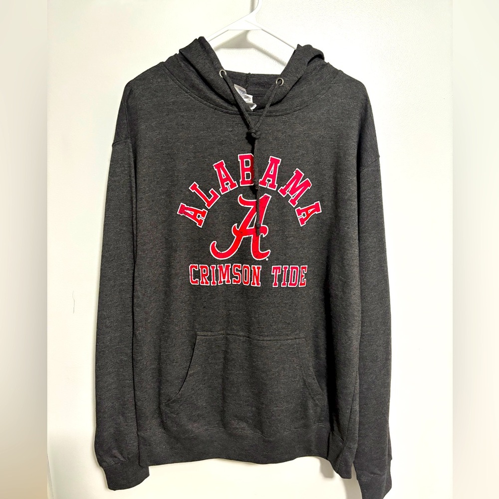 Alabama, Men’s XL Hoodie, (NWT). Charcoal, Crimson Tide
